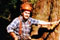 Al Lundgren, 1987, abatteur, Bugabo Creek, Port Renfrew